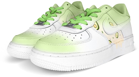【訂製球鞋】Nike Air Force 1 Low 空軍一號 酪梨 漸變 暈染 流淌 低幫 板鞋 男款 白綠 Lookbook 【訂製球鞋】Nike Air Force 1 Low 空軍一號 酪梨 漸變 暈染 流淌 低幫 板鞋 男款 白綠
