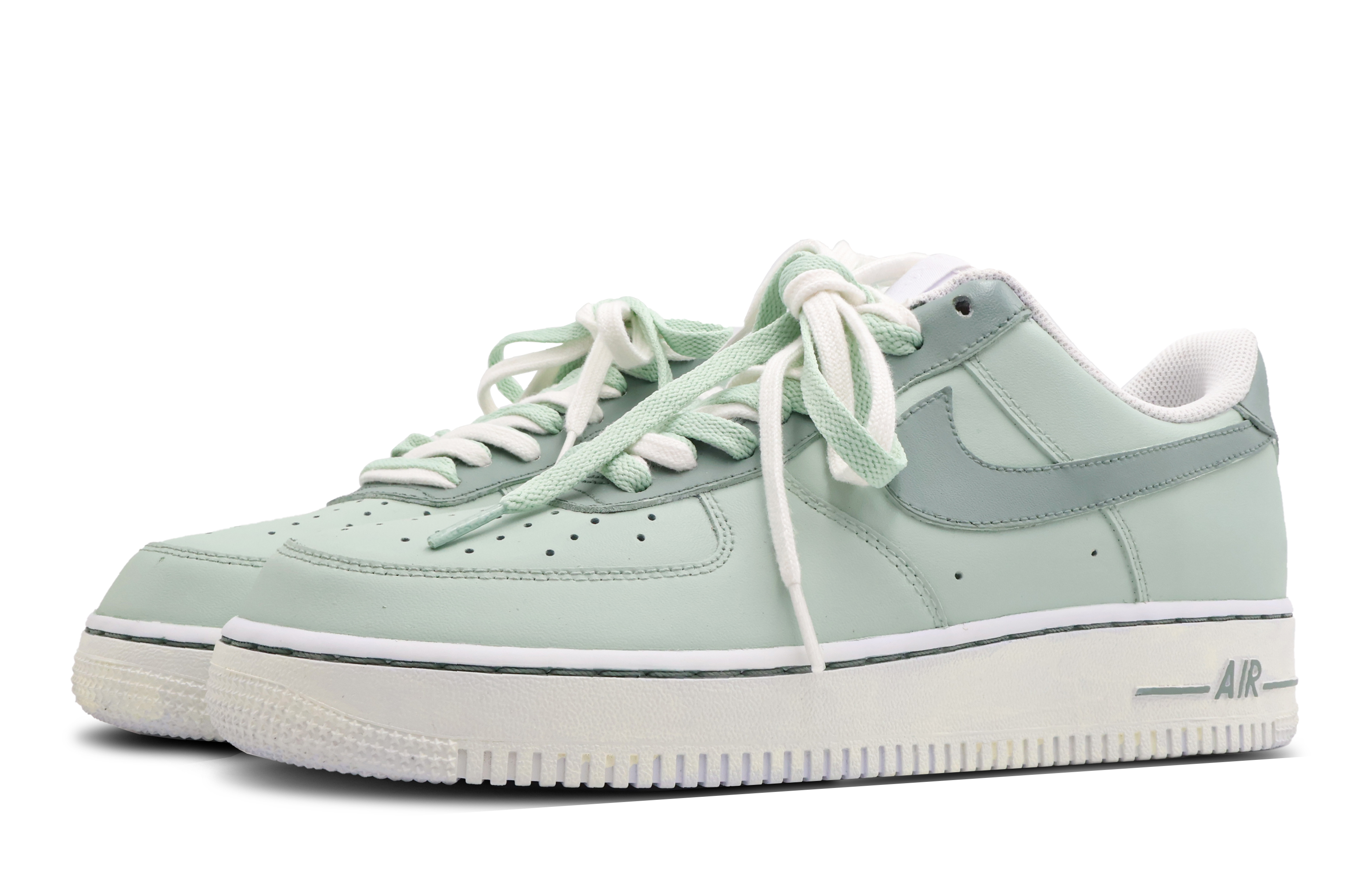 Lookbook [Custom Shoes] Nike Air Force 1 Low 'Avocado Green'