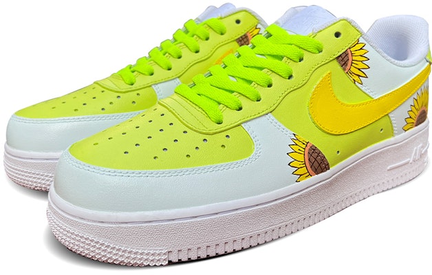 カスタムAF1 ロー "アボカド緑ベビー青ひまわり" 315122-111(TeamD-男款向日葵) Lookbook カスタムAF1 ロー "アボカド緑ベビー青ひまわり" 315122-111(TeamD-男款向日葵)