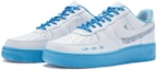 Lookbook 【定製球鞋】 Nike Air Force 1 Low 811製造 白蘭地 夏日 清爽簡約 國風 低幫 板鞋 GS 白藍