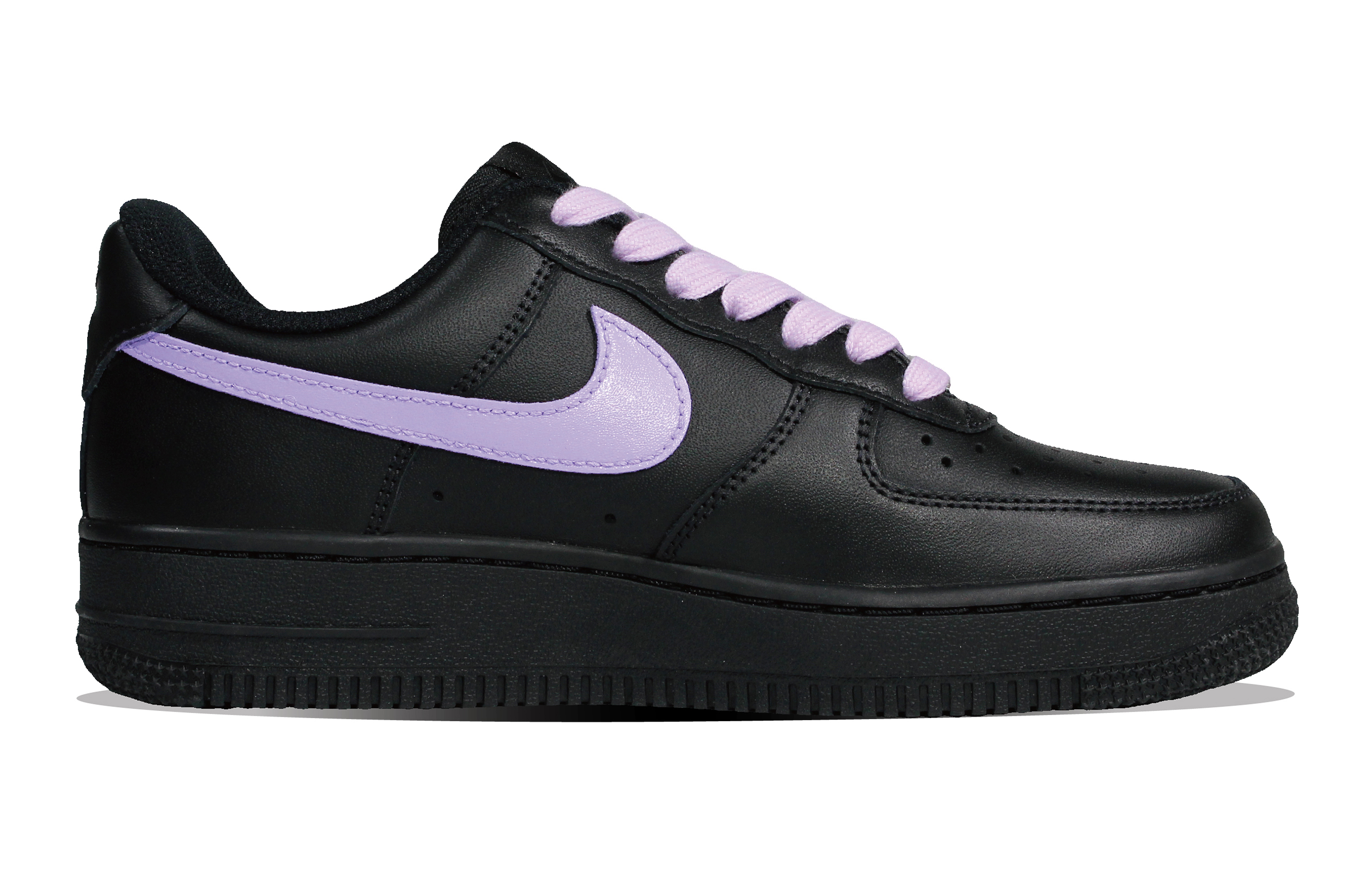 Lookbook [Sepatu Kustom] Nike Air Force 1 Low 'Barcode Dopamine Hitam Ungu' DD8959-001（Team30-紫喜欢你）