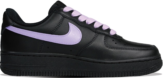 나이키 에어포스 1 로우 '바코드 도파민 블랙 퍼플' (커스텀) DD8959-001(Team30-紫喜欢你) Lookbook 나이키 에어포스 1 로우 '바코드 도파민 블랙 퍼플' (커스텀) DD8959-001(Team30-紫喜欢你)