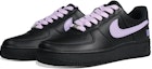 Shop 나이키 에어포스 1 로우 '바코드 도파민 블랙 퍼플' (커스텀) DD8959-001(Team30-紫喜欢你)