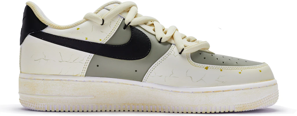 Zapatillas Nike Air Force 1 Low 'Beige-Negro Pintadas a Mano' DH2920-111(TeamR-女款病态编织) Order Zapatillas Nike Air Force 1 Low 'Beige-Negro Pintadas a Mano' DH2920-111(TeamR-女款病态编织)