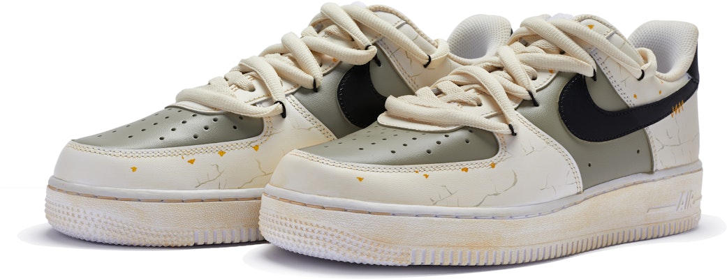 Zapatillas Nike Air Force 1 Low 'Beige-Negro Pintadas a Mano' DH2920-111(TeamR-女款病态编织) Lookbook Zapatillas Nike Air Force 1 Low 'Beige-Negro Pintadas a Mano' DH2920-111(TeamR-女款病态编织)