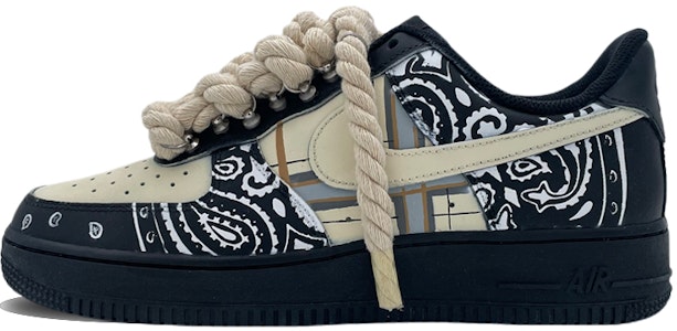 【カスタムシューズ】ナイキ エアフォース 1 ロー「ベージュブラックプレイド」 CW2288-001(Team44-格纹黑武士) Buy 【カスタムシューズ】ナイキ エアフォース 1 ロー「ベージュブラックプレイド」 CW2288-001(Team44-格纹黑武士)