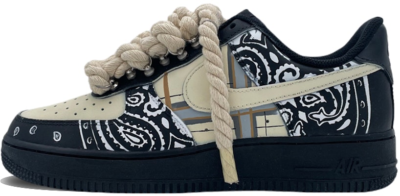 【カスタムシューズ】ナイキ エアフォース 1 ロー「ベージュブラックプレイド」 CW2288-001(Team44-格纹黑武士) Buy 【カスタムシューズ】ナイキ エアフォース 1 ロー「ベージュブラックプレイド」 CW2288-001(Team44-格纹黑武士)