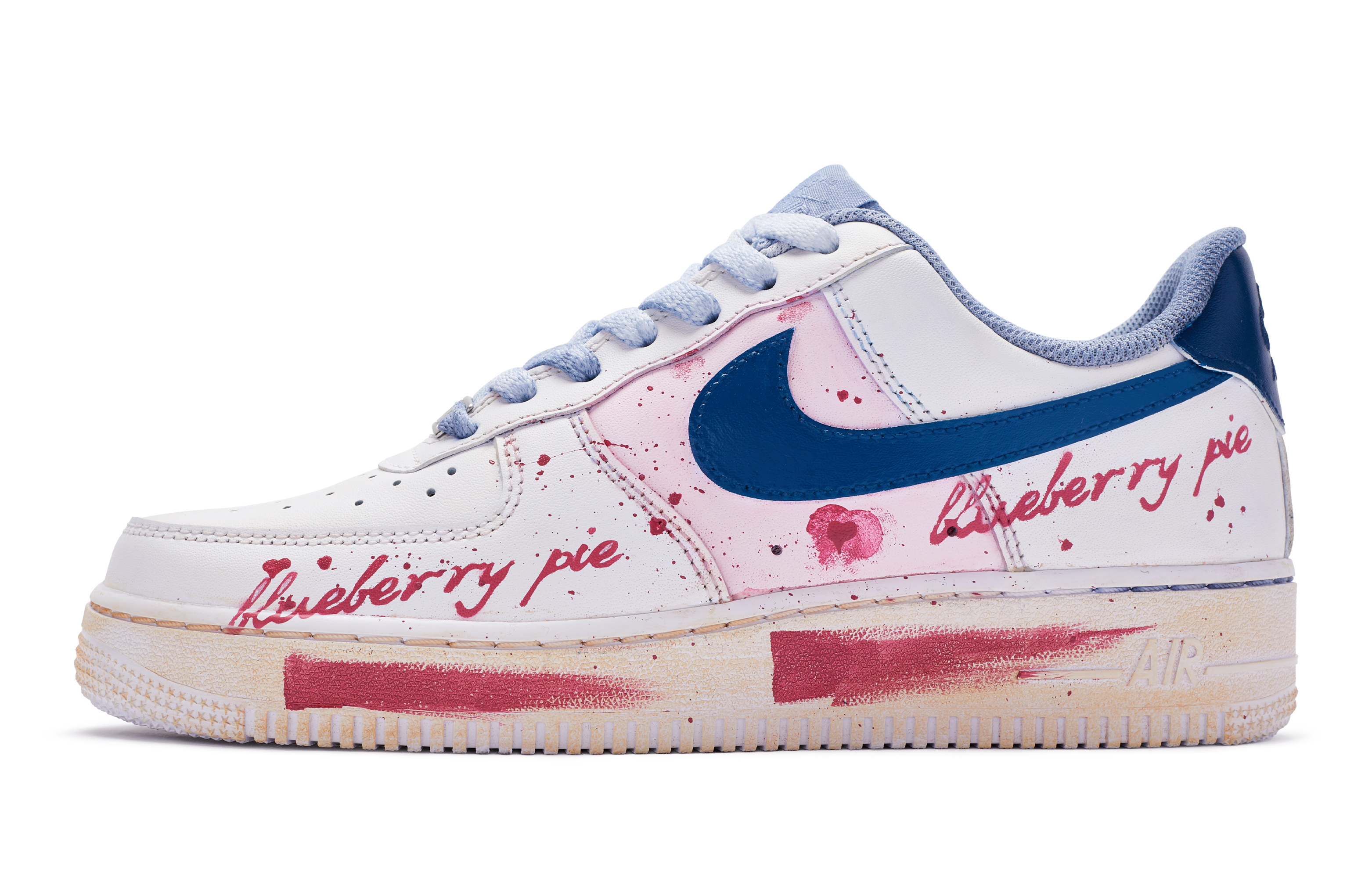 Buy Zapatillas Nike Air Force 1 Low 'BIGNIU Blueberry Pie' DH2920-111(TeamR-女款蓝莓派S-BOX)