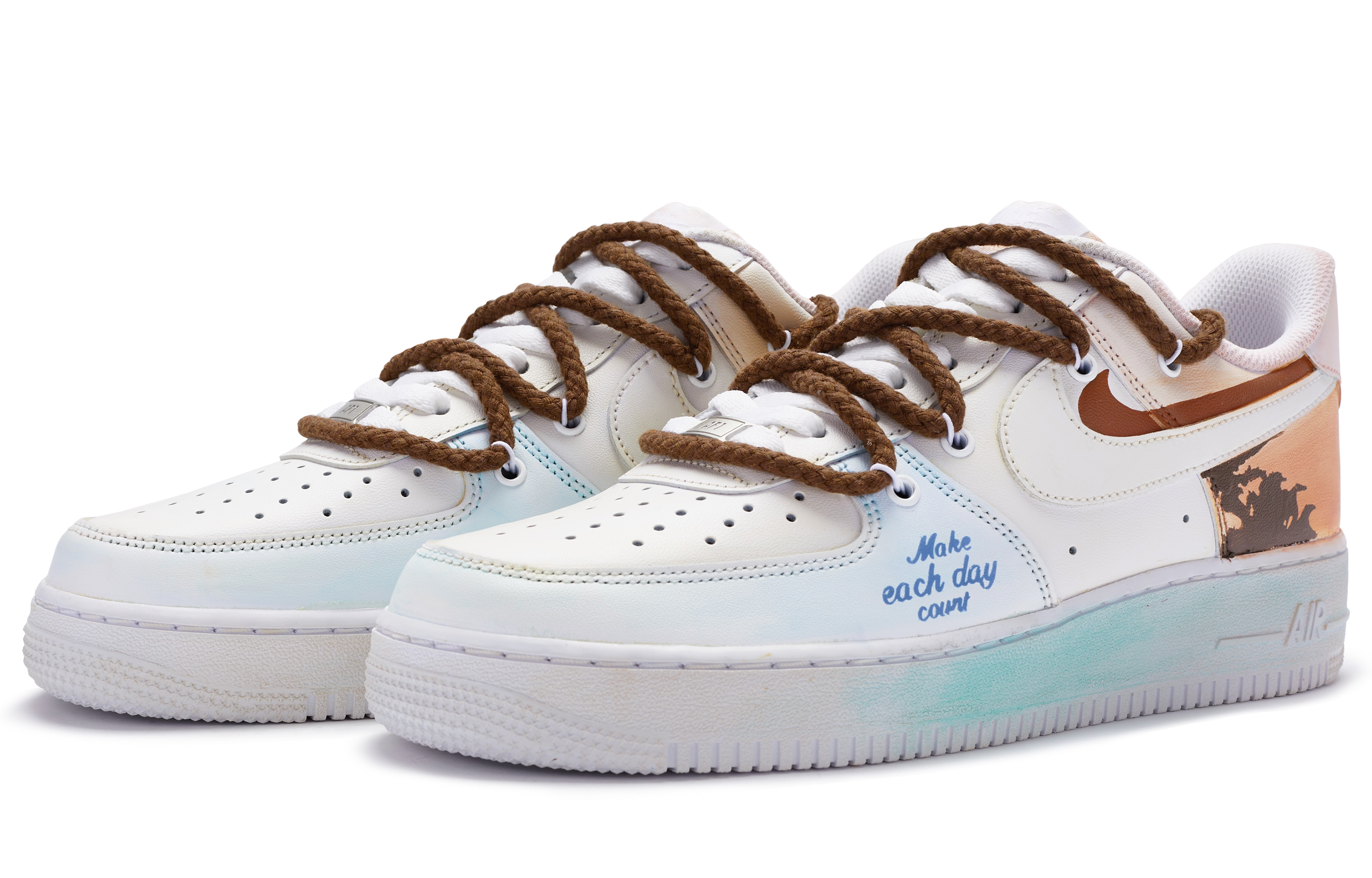 [Custom Shoes] Nike Air Force 1 Low 'BIGNIU Ocean Love' 圖 3