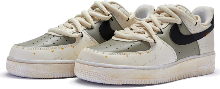 【訂製球鞋】 Nike Air Force 1 Low BIGNIU 病態編織 情緒 手繪噴繪 低筒 板鞋 男款 米灰黑 Lookbook 【訂製球鞋】 Nike Air Force 1 Low BIGNIU 病態編織 情緒 手繪噴繪 低筒 板鞋 男款 米灰黑