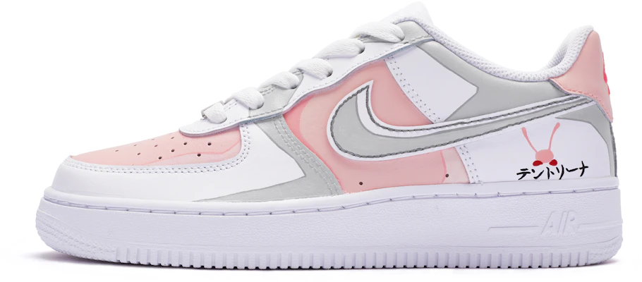 【客製化球鞋】Nike Air Force 1 Low BIGNIU 六一動畫主題 手繪噴繪 低筒 板鞋 GS 粉白灰 Buy 【客製化球鞋】Nike Air Force 1 Low BIGNIU 六一動畫主題 手繪噴繪 低筒 板鞋 GS 粉白灰