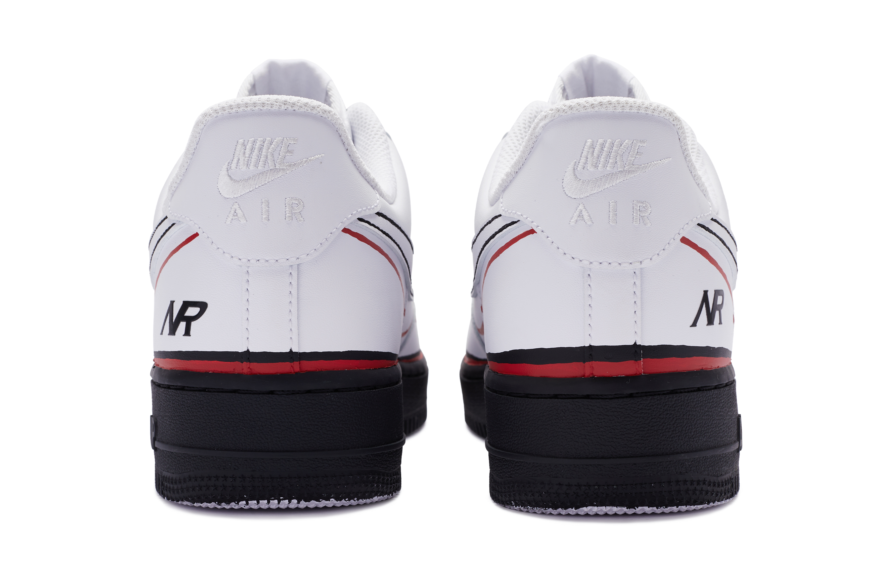 Shop Zapatillas Nike Air Force 1 Low 'BIGNIU Racing Negro Rojo Blanco' CW2288-111(TeamR-男款三色90)