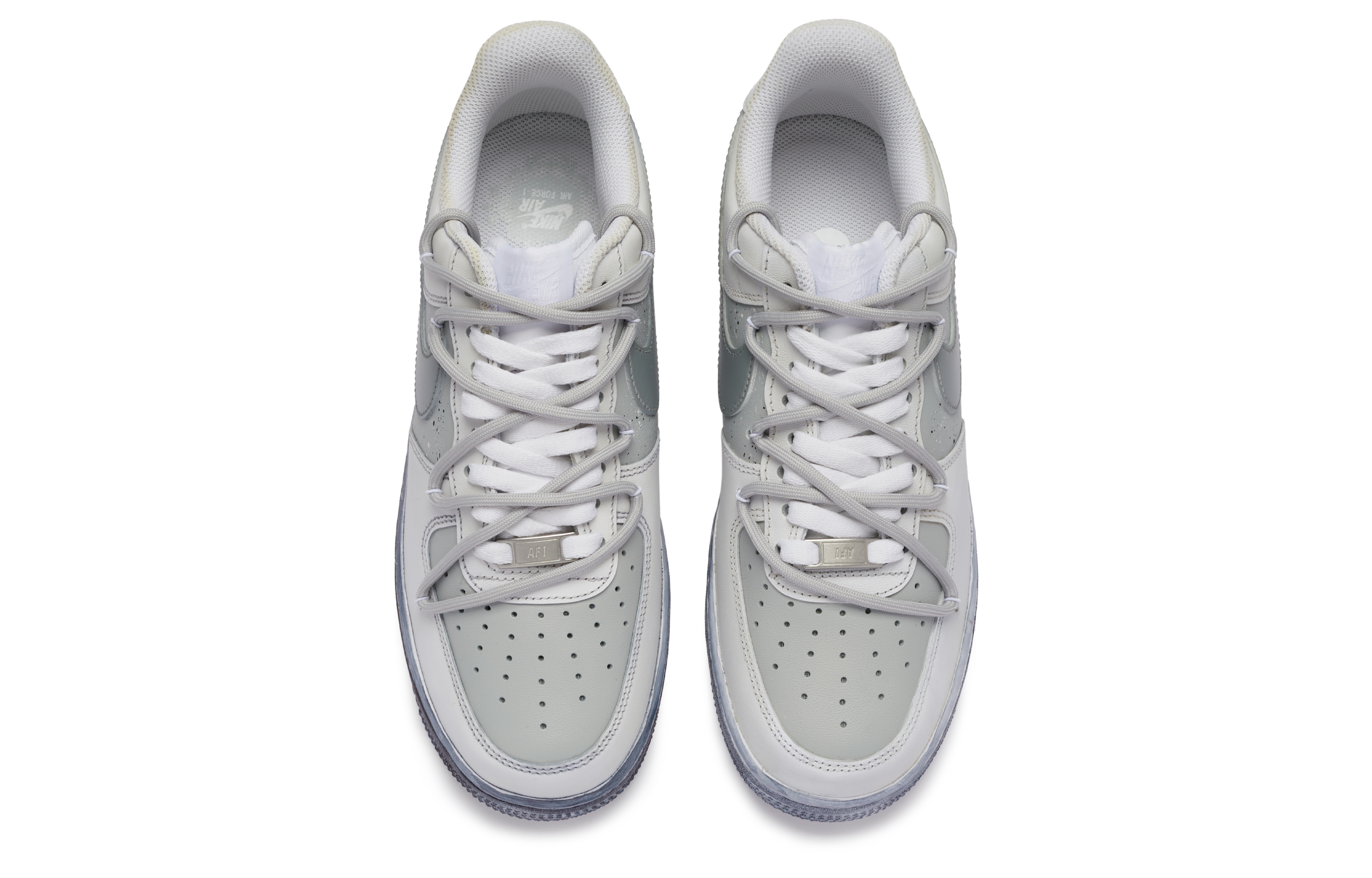 Shop [Sepatu Custom] Nike Air Force 1 Low 'BIGNIU Patung Renaisans Abu Putih' CW2288-111(TeamR-男款雕塑)