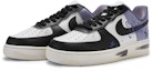 Lookbook 【定製球鞋】 Nike Air Force 1 Low BIGNIU 暗影骷髏 老化 手繪噴繪 低筒 板鞋 GS 紫黑白
