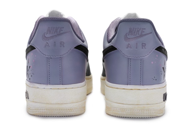 【定製球鞋】 Nike Air Force 1 Low BIGNIU 暗影骷髏 老化 手繪噴繪 低筒 板鞋 GS 紫黑白 Purchase 【定製球鞋】 Nike Air Force 1 Low BIGNIU 暗影骷髏 老化 手繪噴繪 低筒 板鞋 GS 紫黑白