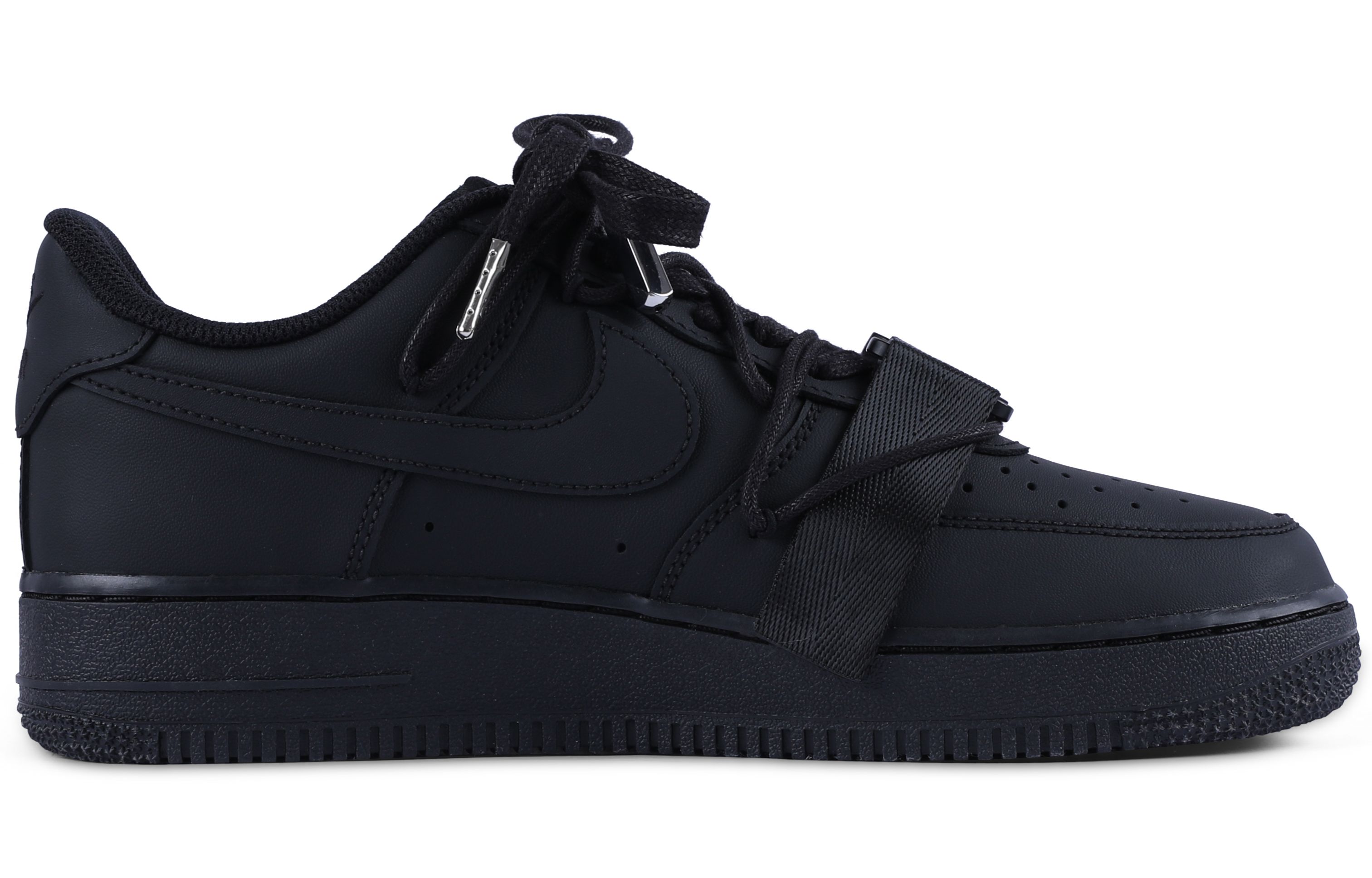 Order [Zapatos Personalizados] Nike Air Force 1 Low 'Negro Darkside' CW2288-001(Team55-哑光纯黑叁S-BOX)
