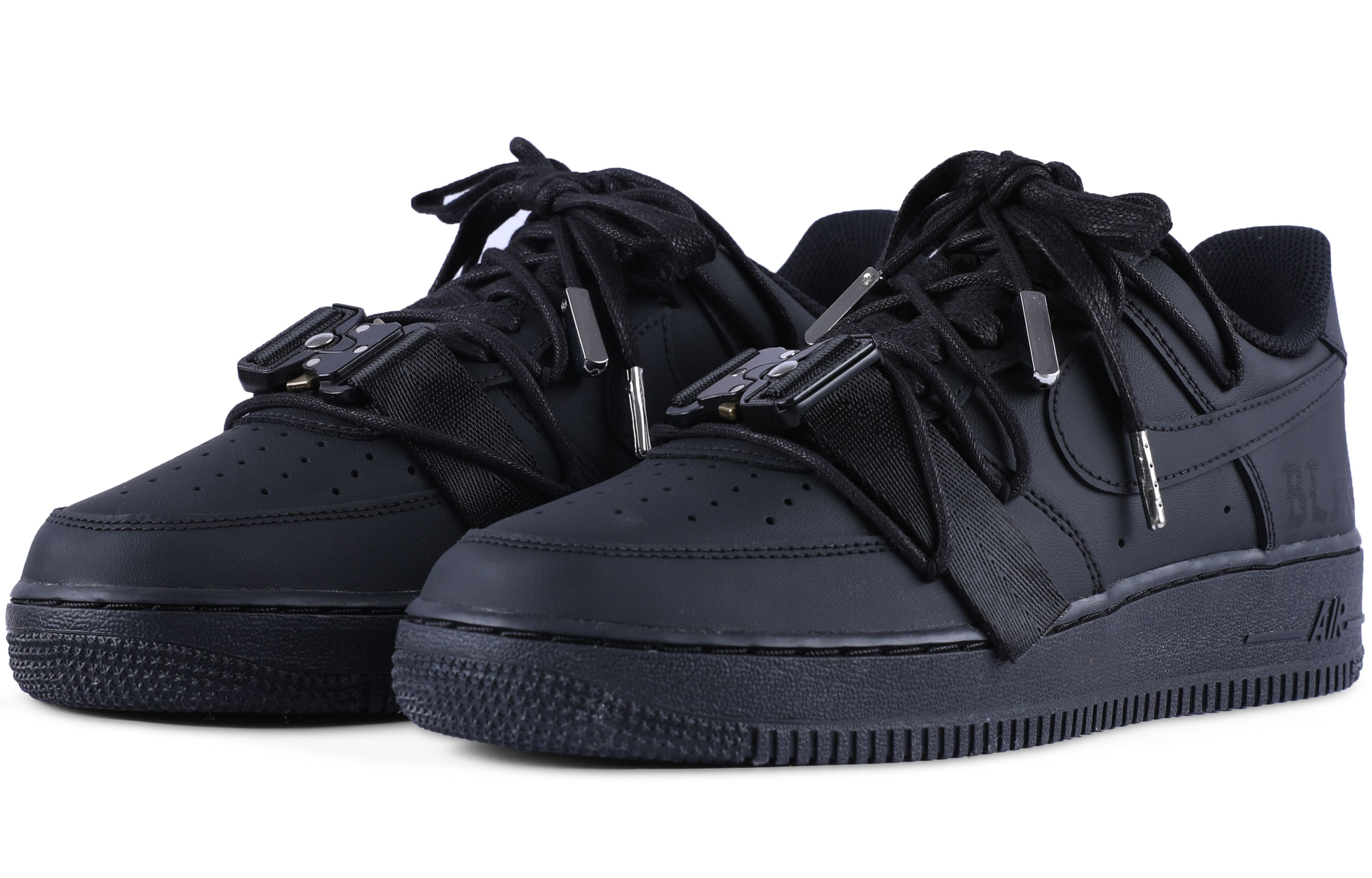 Lookbook [Zapatos Personalizados] Nike Air Force 1 Low 'Negro Darkside' CW2288-001(Team55-哑光纯黑叁S-BOX)