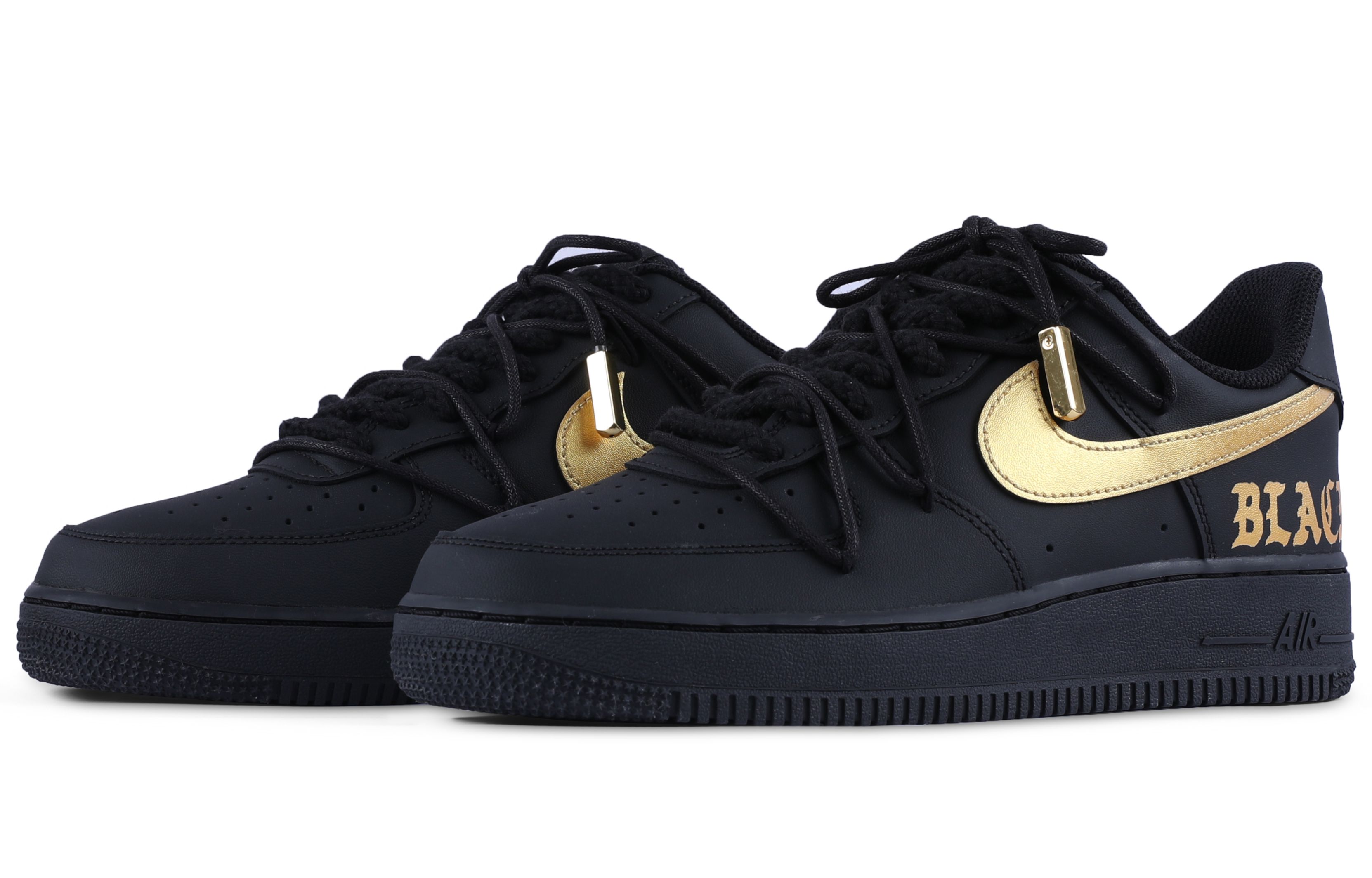 Lookbook 【定制鞋】耐克Air Force 1 Low“黑武士哑光” CW2288-001(Team55-哑光黑金贰)