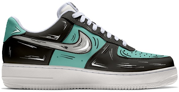 Nike Air Force 1 "Diamante Negro - Manga" CW2288-111(TeamB-二次元漫画风黑钻石黑绿银) Order Nike Air Force 1 "Diamante Negro - Manga" CW2288-111(TeamB-二次元漫画风黑钻石黑绿银)