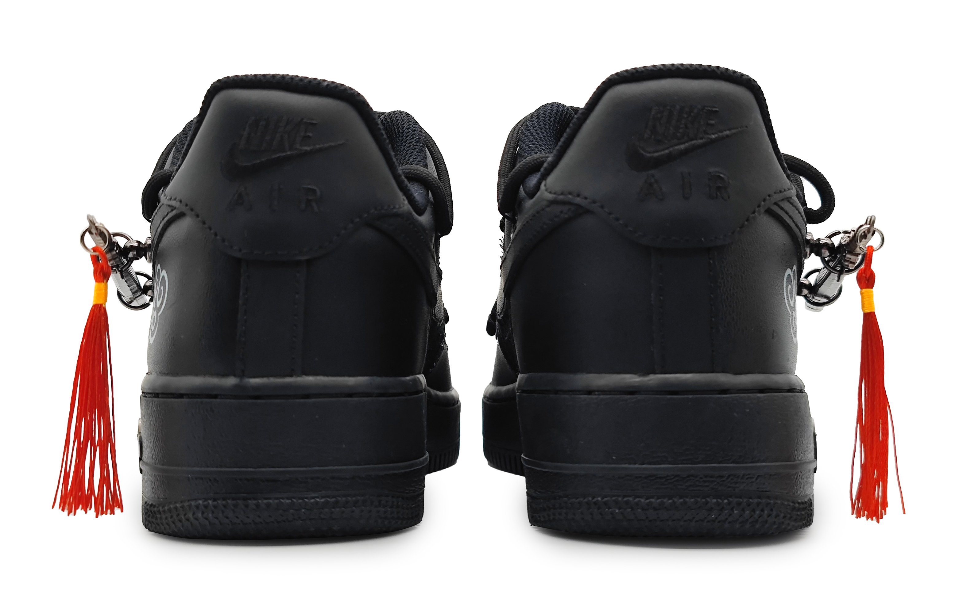 Purchase [Nike Sepatu Custom] Air Force 1 Rendah 'Swoosh Emas Hitam Custom' DH2920-001(Team16-鎏金佩剑2.0)