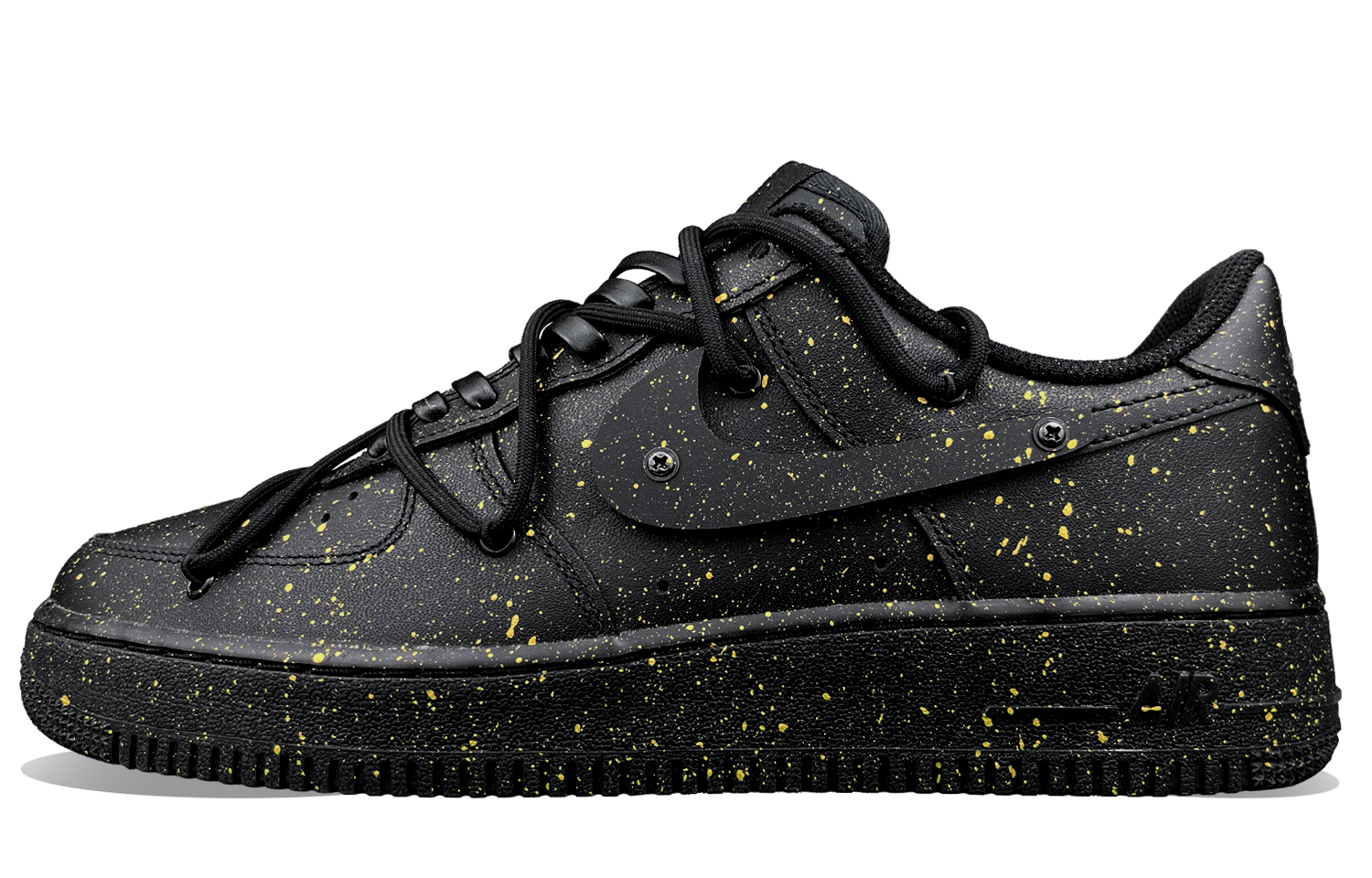 Buy [Zapatillas Personalizadas] Nike Air Force 1 Low 'Negro Oro Graffiti' CW2288-001(Team50-AF1金点泼墨)