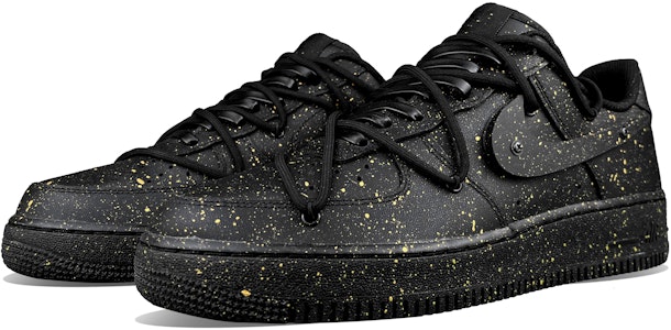 나이키 에어포스 1 로우 '블랙 골드 그라피티' (커스텀) CW2288-001(Team50-AF1金点泼墨) Lookbook 나이키 에어포스 1 로우 '블랙 골드 그라피티' (커스텀) CW2288-001(Team50-AF1金点泼墨)