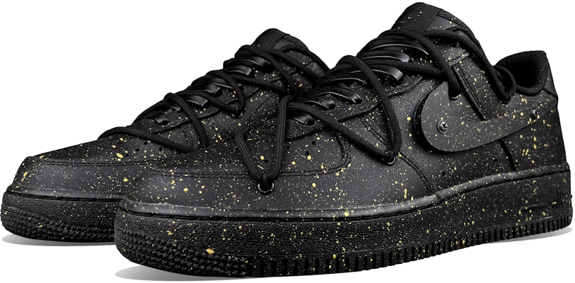 나이키 에어포스 1 로우 '블랙 골드 그라피티' (커스텀) CW2288-001(Team50-AF1金点泼墨) Lookbook 나이키 에어포스 1 로우 '블랙 골드 그라피티' (커스텀) CW2288-001(Team50-AF1金点泼墨)