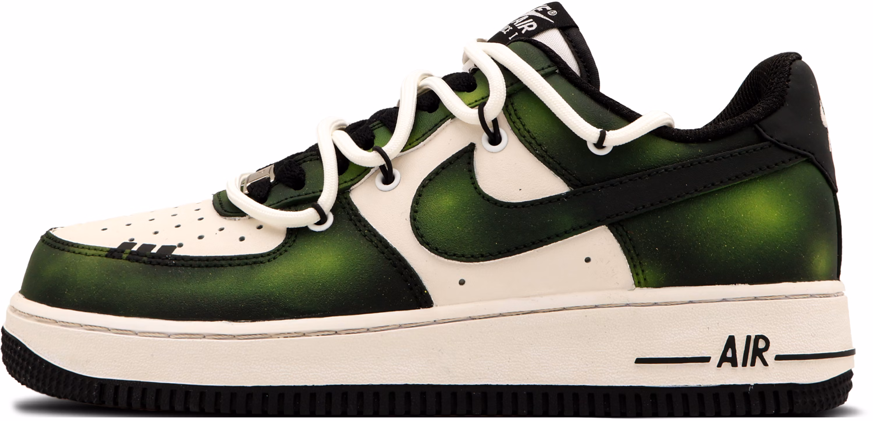 custom-shoes-nike-air-force-1-low-black-green