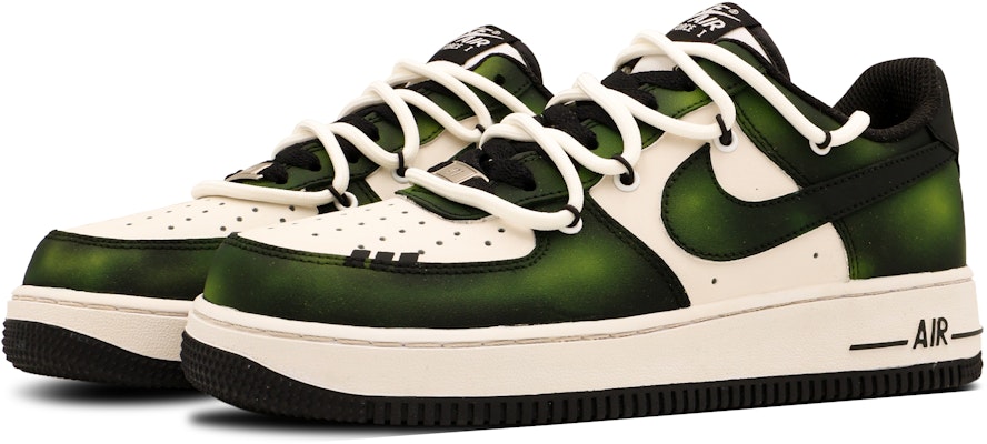 カスタムシューズ ナイキ エア フォース 1 ロー 'ブラック グリーン' DR9867-102(Team53-男款黎明S-BOX) Lookbook カスタムシューズ ナイキ エア フォース 1 ロー 'ブラック グリーン' DR9867-102(Team53-男款黎明S-BOX)