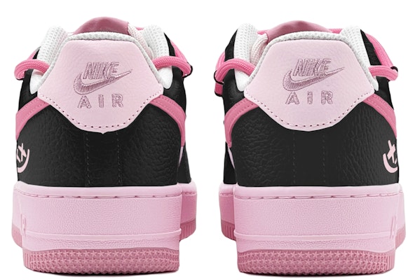 【訂製球鞋】 Nike Air Force 1 Low "黑色幽默" 特殊鞋盒 低筒 板鞋 GS 黑粉 Shop 【訂製球鞋】 Nike Air Force 1 Low "黑色幽默" 特殊鞋盒 低筒 板鞋 GS 黑粉