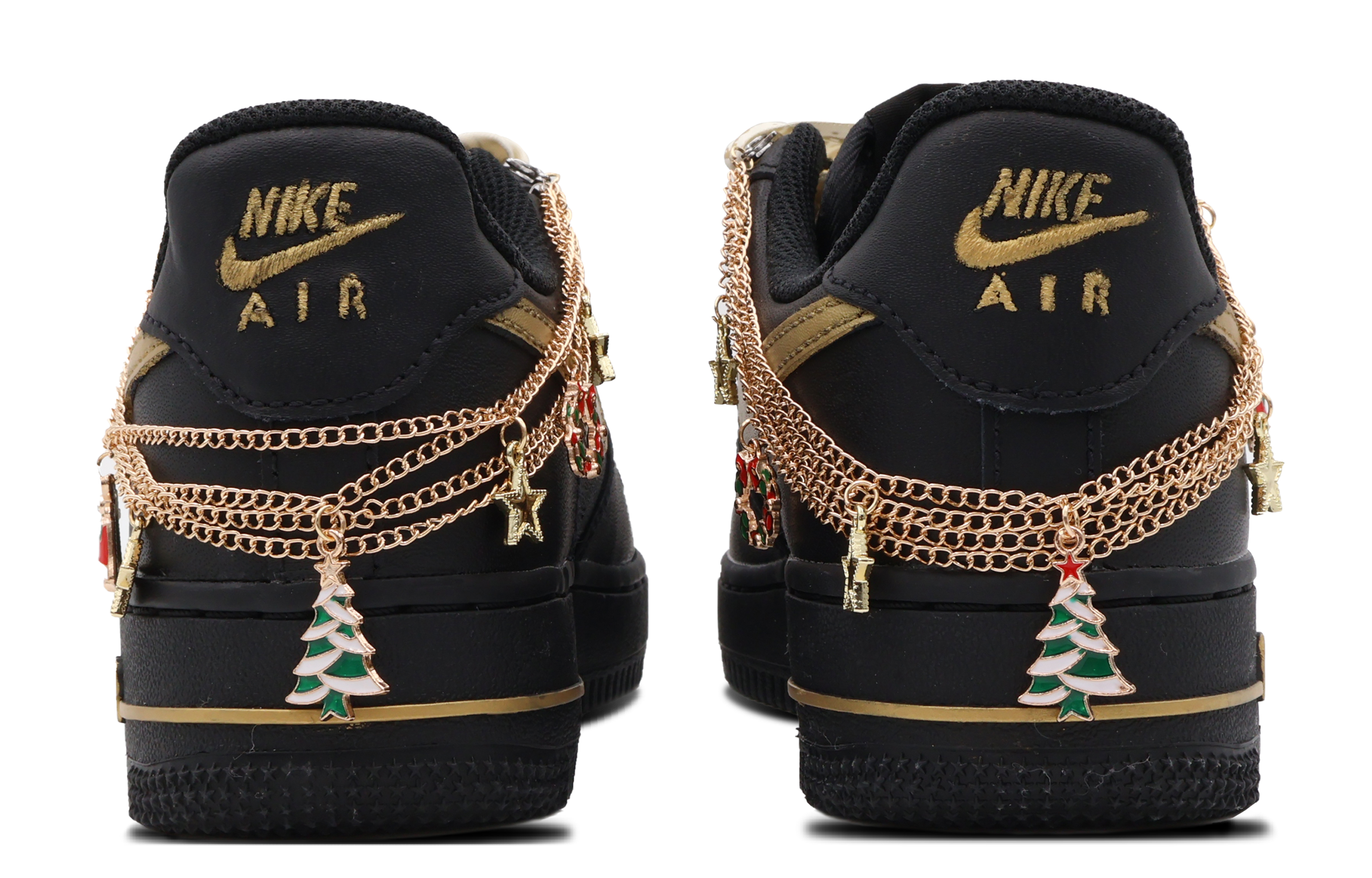 Shop [Kasut Custom] Nike Air Force 1 Rendah 'Black Knight' CW2288-001(Team37-男款黑骑士)