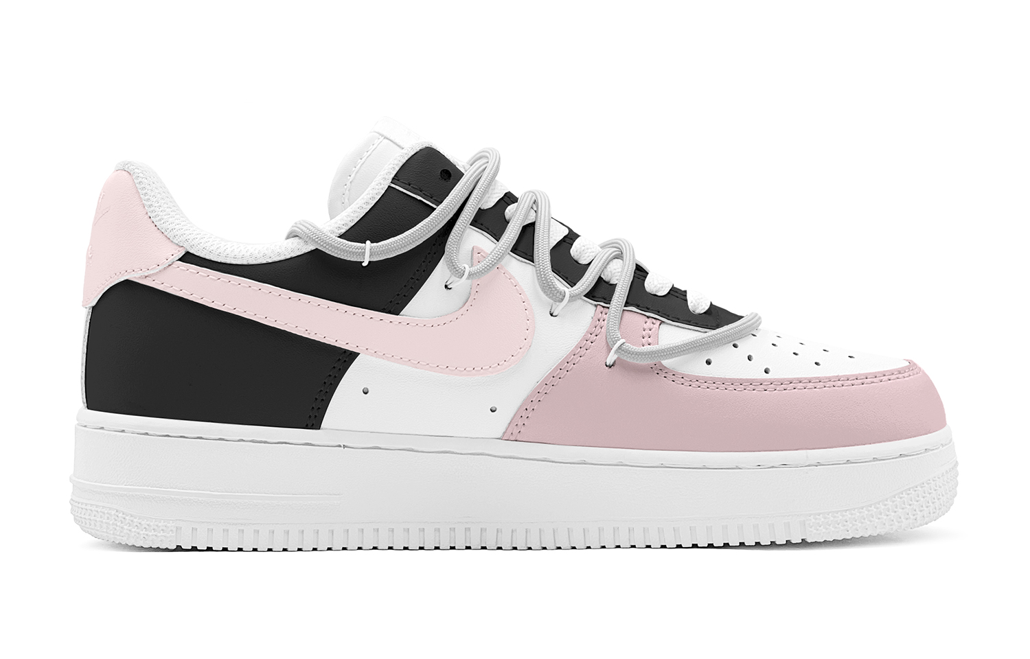 Lookbook [カスタムシューズ] ナイキ エアフォース1 ロー 'ブラックピンク' DH2920-111(TeamS-浪漫黑粉女S-BOX)