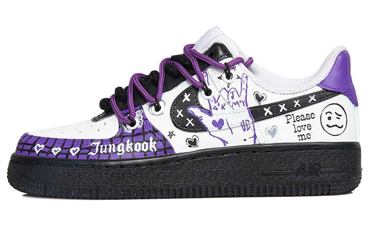 nike air purple plaid