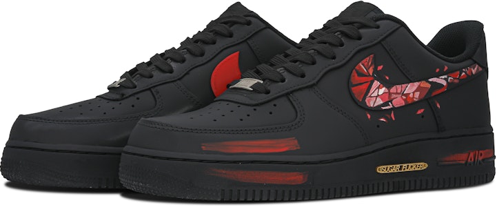 カスタムAF1 ロー "黒赤スウッシュ" CW2288-001(Teamone-AF1碎钩) Lookbook カスタムAF1 ロー "黒赤スウッシュ" CW2288-001(Teamone-AF1碎钩)