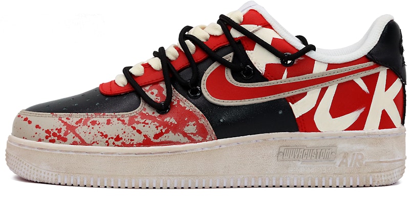 【カスタムシューズ】ナイキ エアフォース 1 ロー「ブラック レッド グラフィティ」 CW2288-111(Team52-暴力美学男款S-BOX) Buy 【カスタムシューズ】ナイキ エアフォース 1 ロー「ブラック レッド グラフィティ」 CW2288-111(Team52-暴力美学男款S-BOX)