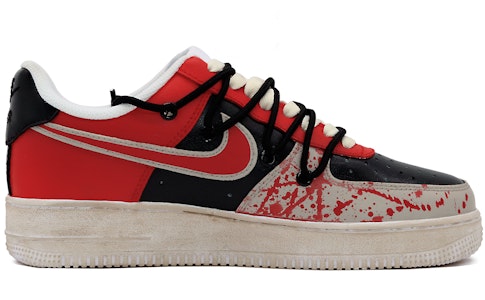 【カスタムシューズ】ナイキ エアフォース 1 ロー「ブラック レッド グラフィティ」 CW2288-111(Team52-暴力美学男款S-BOX) Order 【カスタムシューズ】ナイキ エアフォース 1 ロー「ブラック レッド グラフィティ」 CW2288-111(Team52-暴力美学男款S-BOX)