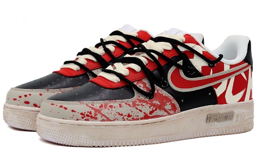 【カスタムシューズ】ナイキ エアフォース 1 ロー「ブラック レッド グラフィティ」 CW2288-111(Team52-暴力美学男款S-BOX) Lookbook 【カスタムシューズ】ナイキ エアフォース 1 ロー「ブラック レッド グラフィティ」 CW2288-111(Team52-暴力美学男款S-BOX)