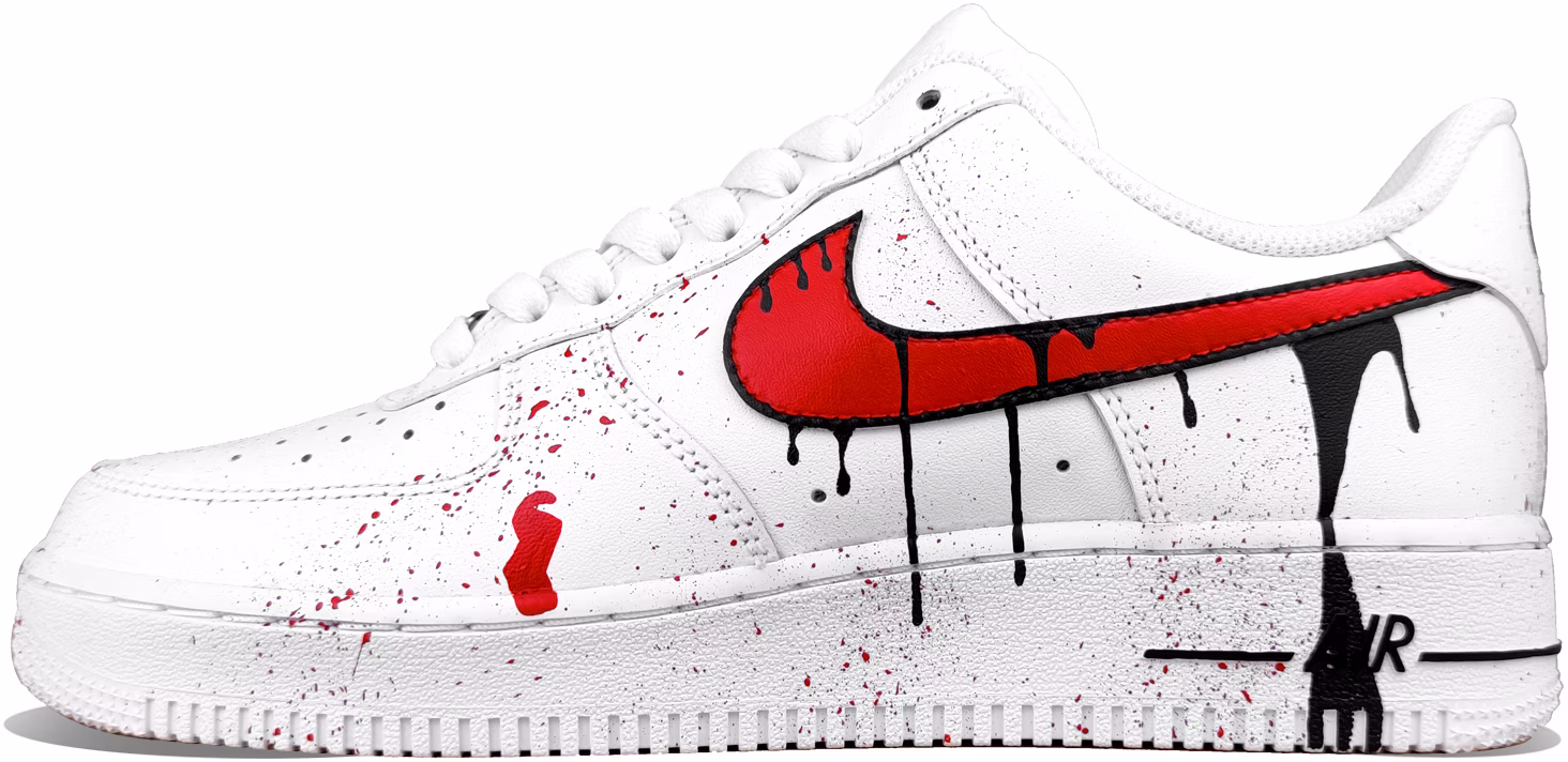 custom-shoes-nike-air-force-1-low-black-red-splatter-graffiti
