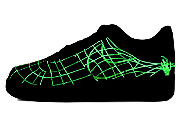 Buy Nike Air Force 1 Personalizadas "Samurai Calavera" CW2288-001(Team-叁男女款手绘喷绘通灵夜光)