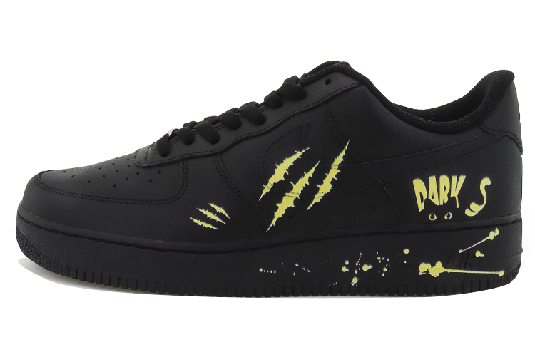 Buy 나이키 에어포스 1 로우 '블랙 사무라이' (커스텀) CW2288-001(Team10-黑猫武士)