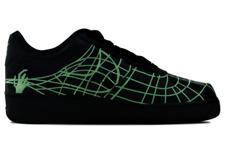 Order Nike Air Force 1 Personalizadas "Samurai Calavera" CW2288-001(Team-叁男女款手绘喷绘通灵夜光)