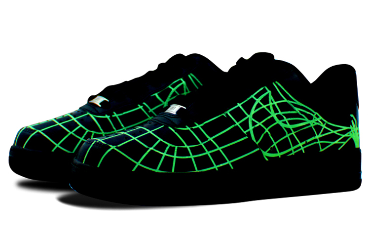 Lookbook Nike Air Force 1 Personalizadas "Samurai Calavera" CW2288-001(Team-叁男女款手绘喷绘通灵夜光)