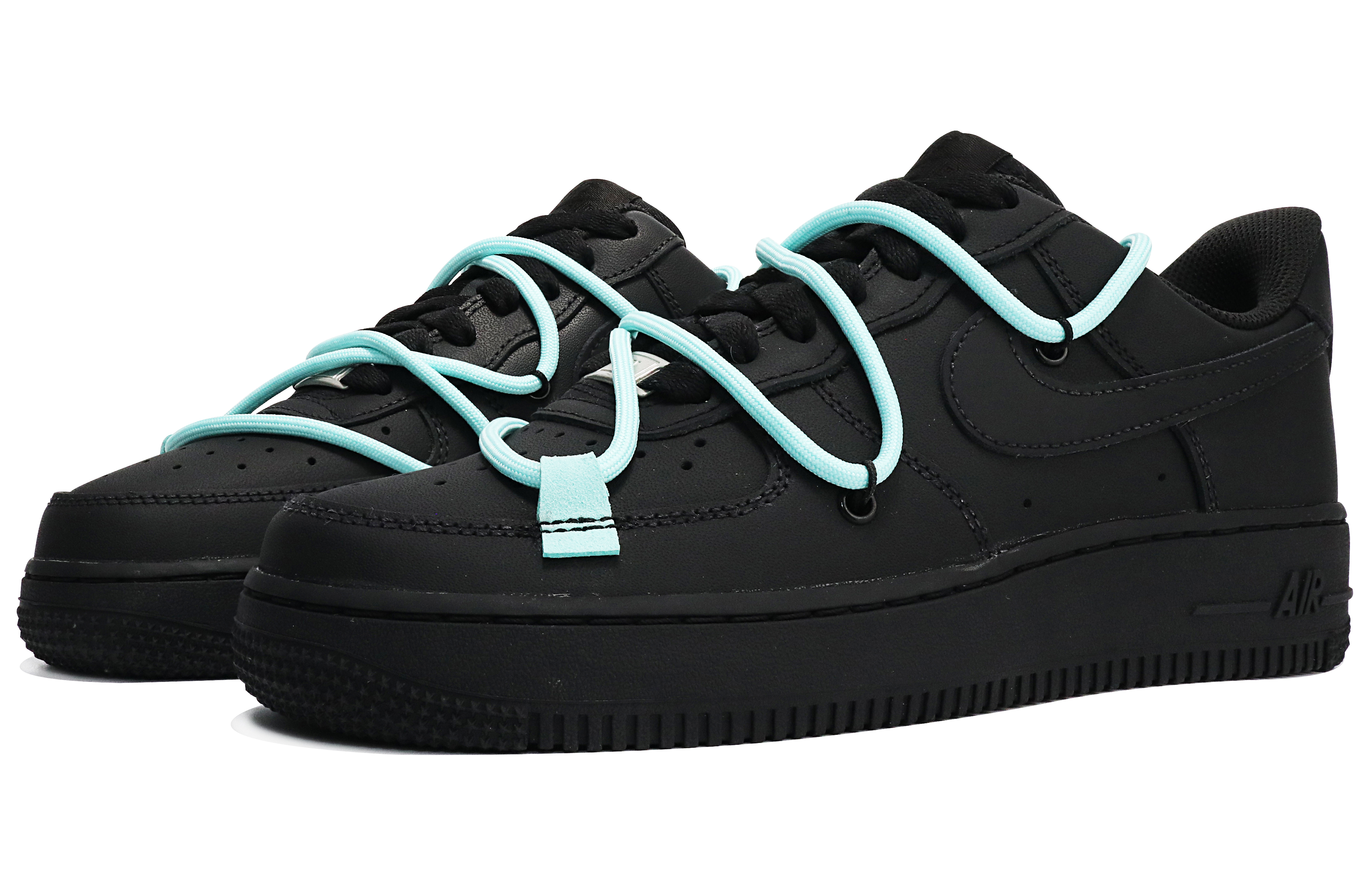 Lookbook 【客製化球鞋】Nike Air Force 1 Low 07 解構風 黑武士 低筒 板鞋 男款 黑色