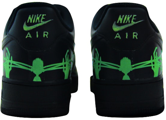 【カスタムシューズ】ナイキ AF1ロー 'ブラック侍 暗闇で光るスカルミステリー' CW2288-001(Team-叁男女款手绘喷绘通灵夜光) Shop 【カスタムシューズ】ナイキ AF1ロー 'ブラック侍 暗闇で光るスカルミステリー' CW2288-001(Team-叁男女款手绘喷绘通灵夜光)