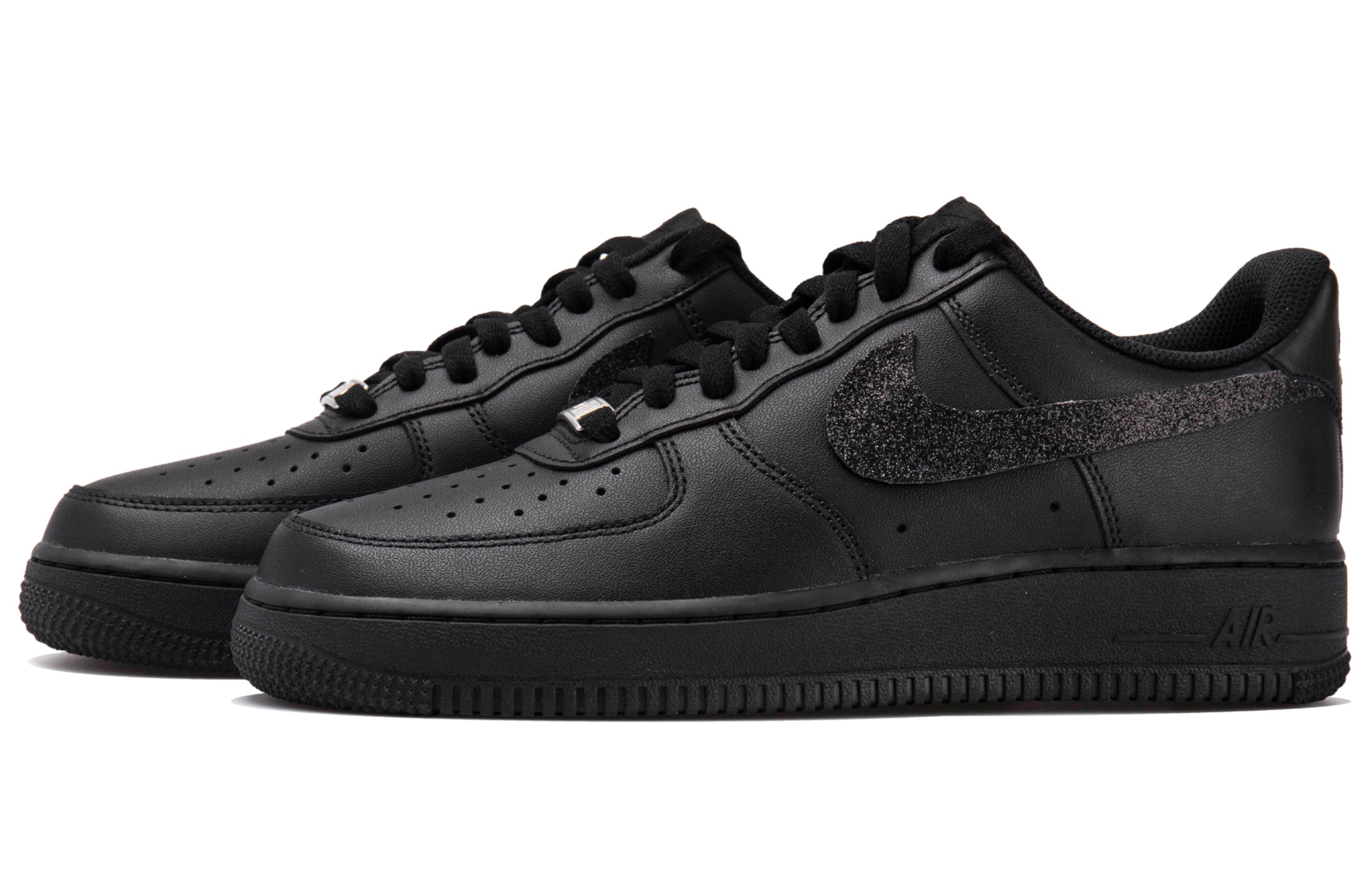 Shop [Kasut Custom] Nike Air Force 1 Low 'Samurai Hitam Starman' CW2288-001（Team拾玖-黑满天星男S-BOX）
