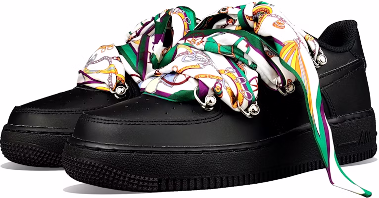 カスタム Nike AF1 ロー "黒シルク 解体" DH2920-001(Team50-绿丝绸空军黑QD) Lookbook カスタム Nike AF1 ロー "黒シルク 解体" DH2920-001(Team50-绿丝绸空军黑QD)