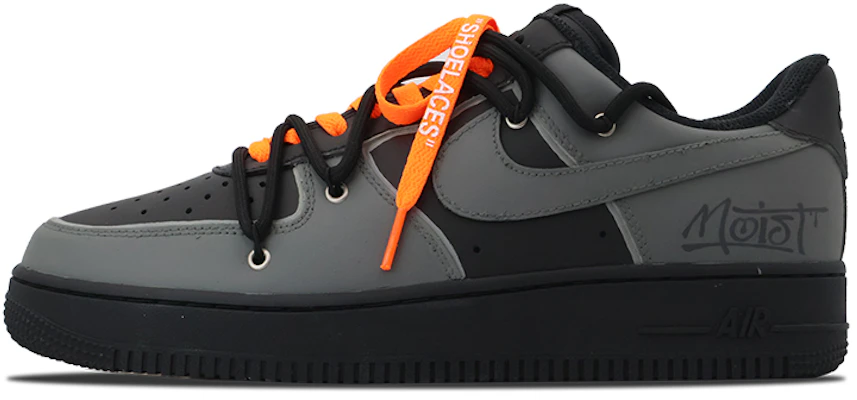 【定制球鞋】Nike Air Force 1 Low 黑色殘陽 做舊 復古 耐磨 簡約 百搭 低幫 板鞋 GS 黑色 Buy 【定制球鞋】Nike Air Force 1 Low 黑色殘陽 做舊 復古 耐磨 簡約 百搭 低幫 板鞋 GS 黑色