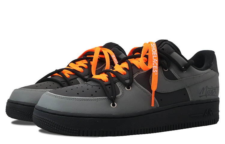 Lookbook [Zapatillas Personalizadas] Nike Air Force 1 Low 'Black Sunset' DH2920-001(Team53-女款黑色残阳)