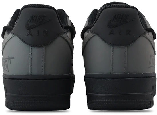 【定制球鞋】Nike Air Force 1 Low 黑色殘陽 做舊 復古 耐磨 簡約 百搭 低幫 板鞋 GS 黑色 Shop 【定制球鞋】Nike Air Force 1 Low 黑色殘陽 做舊 復古 耐磨 簡約 百搭 低幫 板鞋 GS 黑色