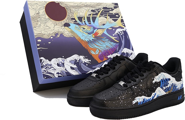 custom-shoes-nike-air-force-1-low-black-warrior-cw-2288-001-team91